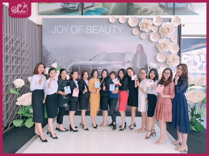 Trang Trí Sảnh Công Ty Ngày 8/3