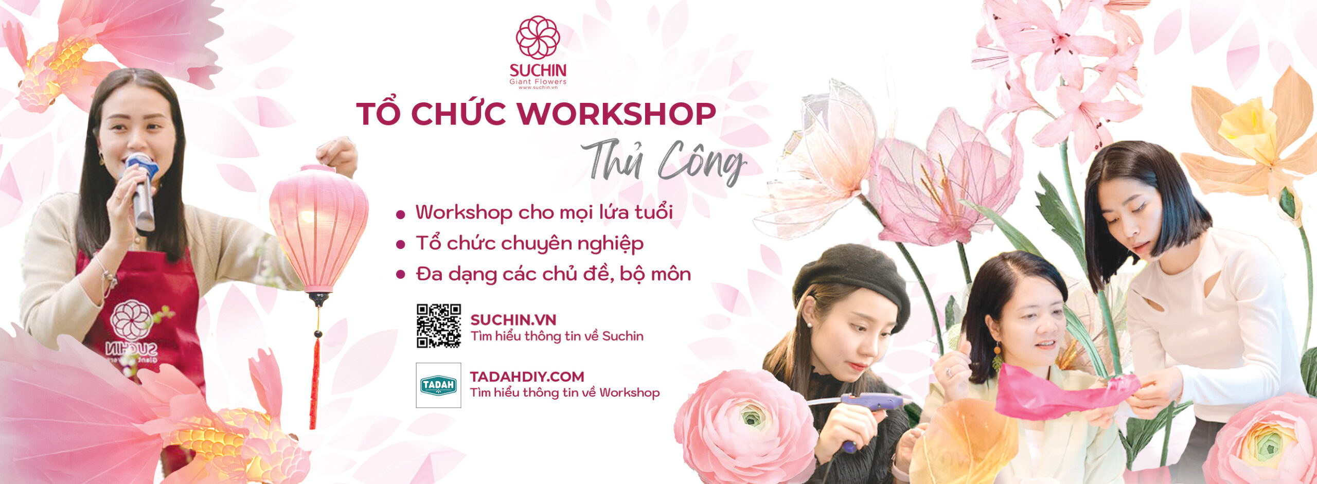 Tổ chức workshop thủ công sáng tạo | Suchin Giant Flowers