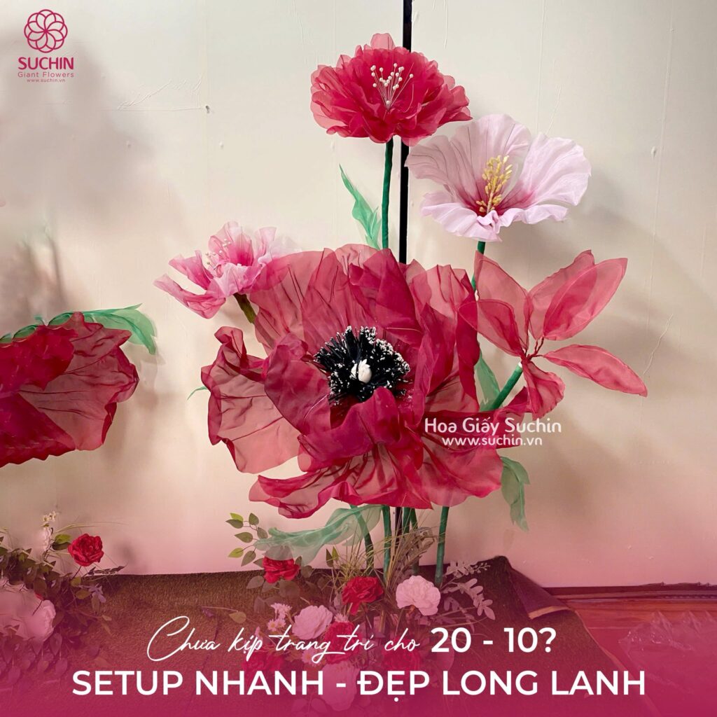 Set hoa trang trí 20/10