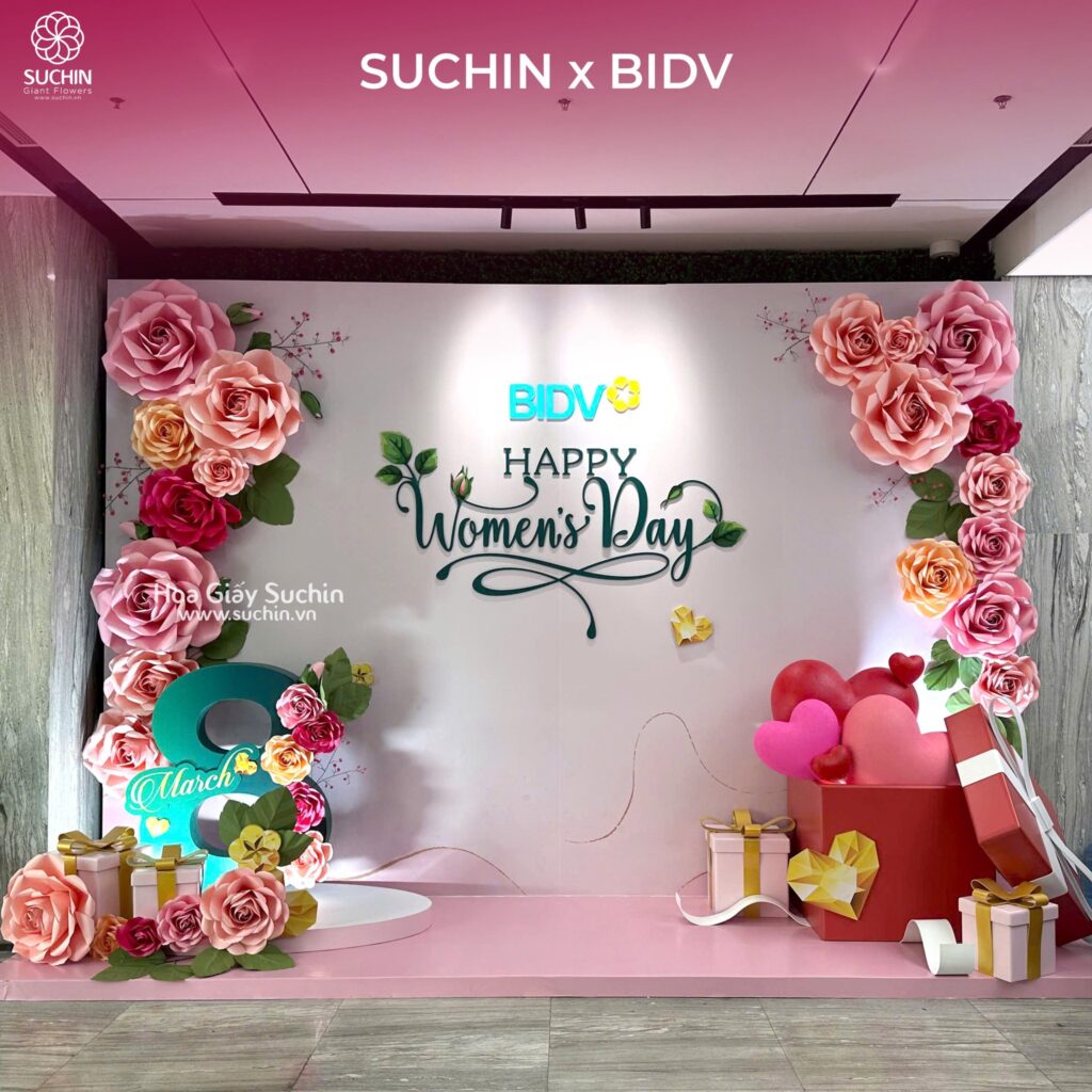 Trang trí sự kiện ngày 8/3 cho công ty