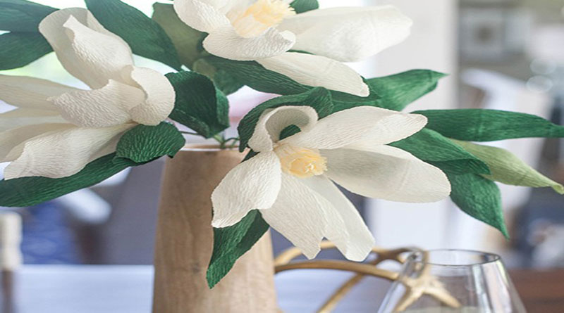 Dạy làm hoa giấy, hoa mộc lan