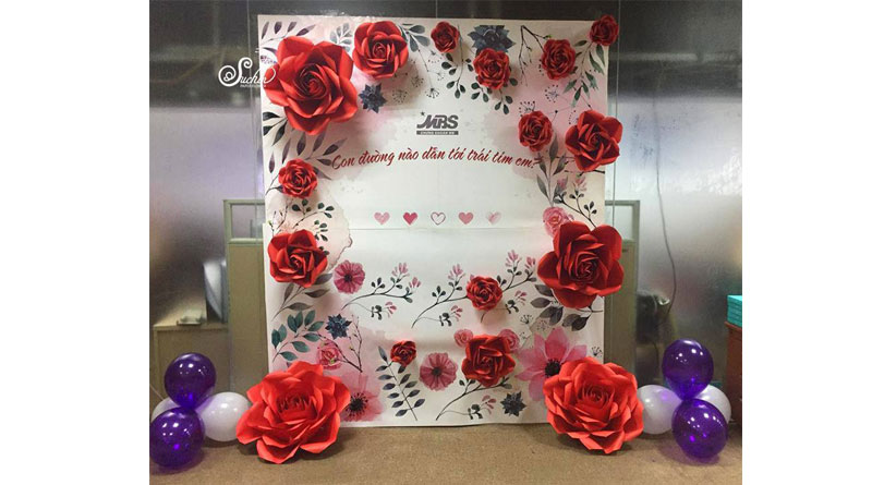 Lựa chọn trang trí hoa giấy đám cưới đẹp