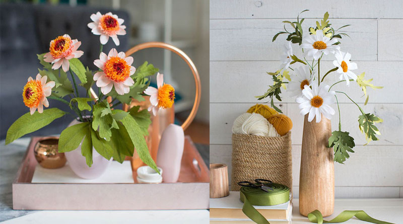 Dạy làm hoa bằng giấy đơn giản