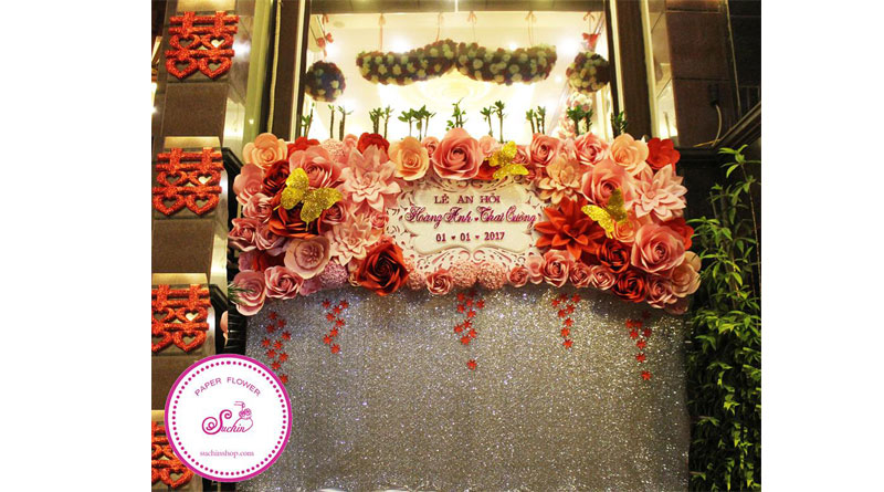 Trang trí hoa giấy đám cưới sự lựa chọn tuyệt vời cho bạn