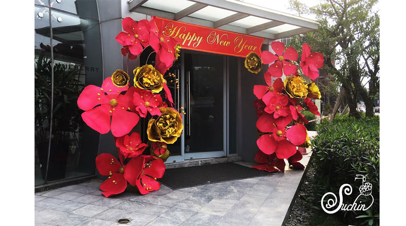 Ý tưởng trang trí hoa khổng lồ 2019