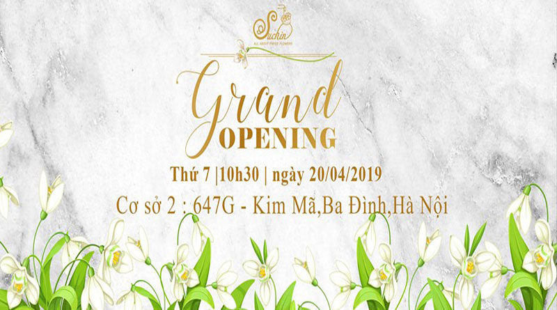 Hoa giấy Suchin- Grand Opening