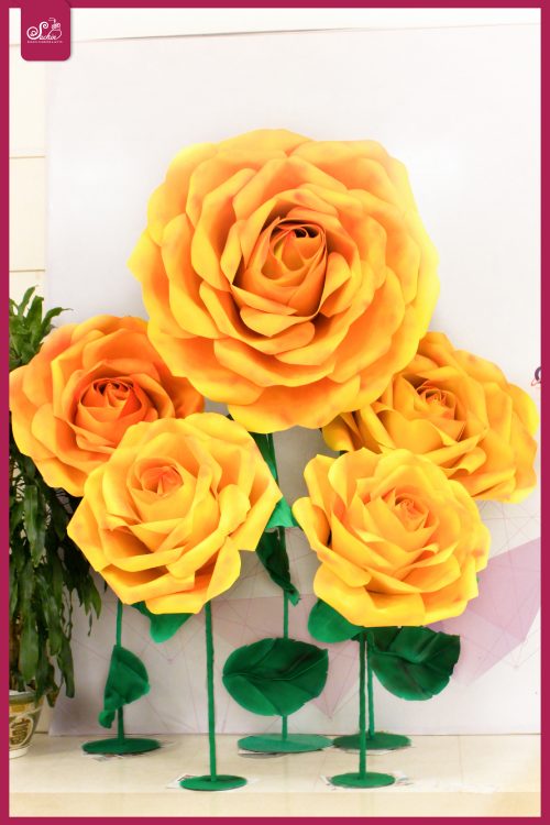 Cây hoa hồng mút xốp khổng lồ đường kính 1,5m
