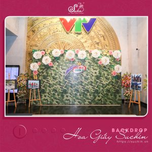 Backdrop trang trí chương trình “Chúng tôi là chiến sĩ”