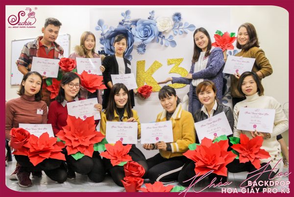 khóa học làm hoa giấy online