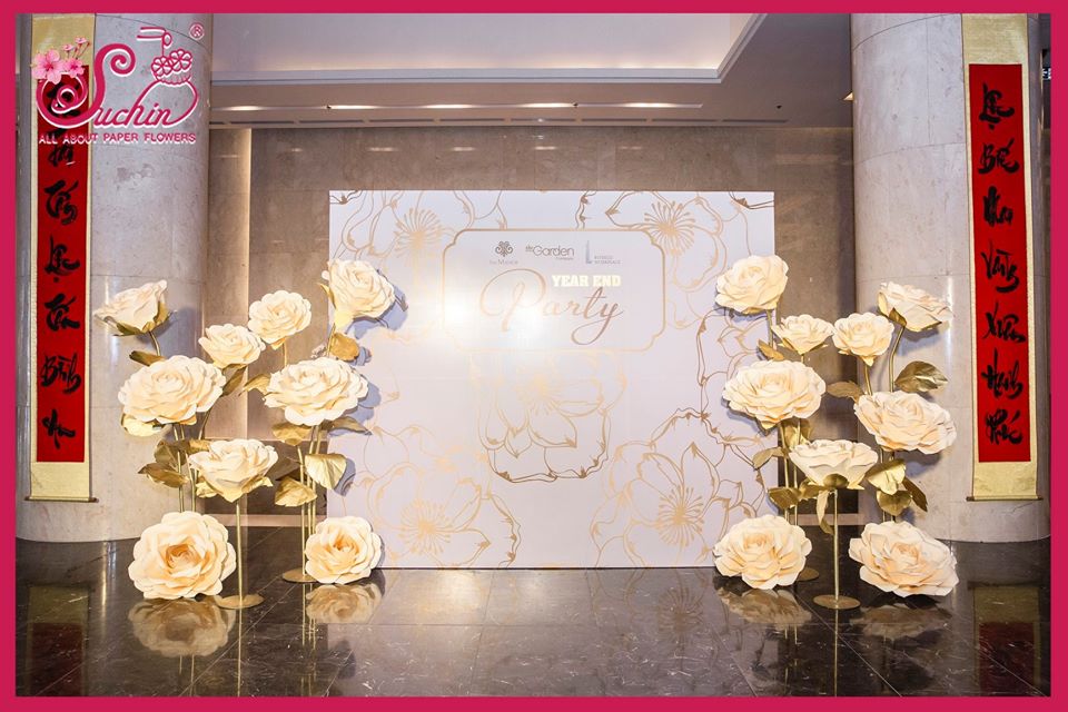 Backdrop Tiệc Tất Niên The Garden