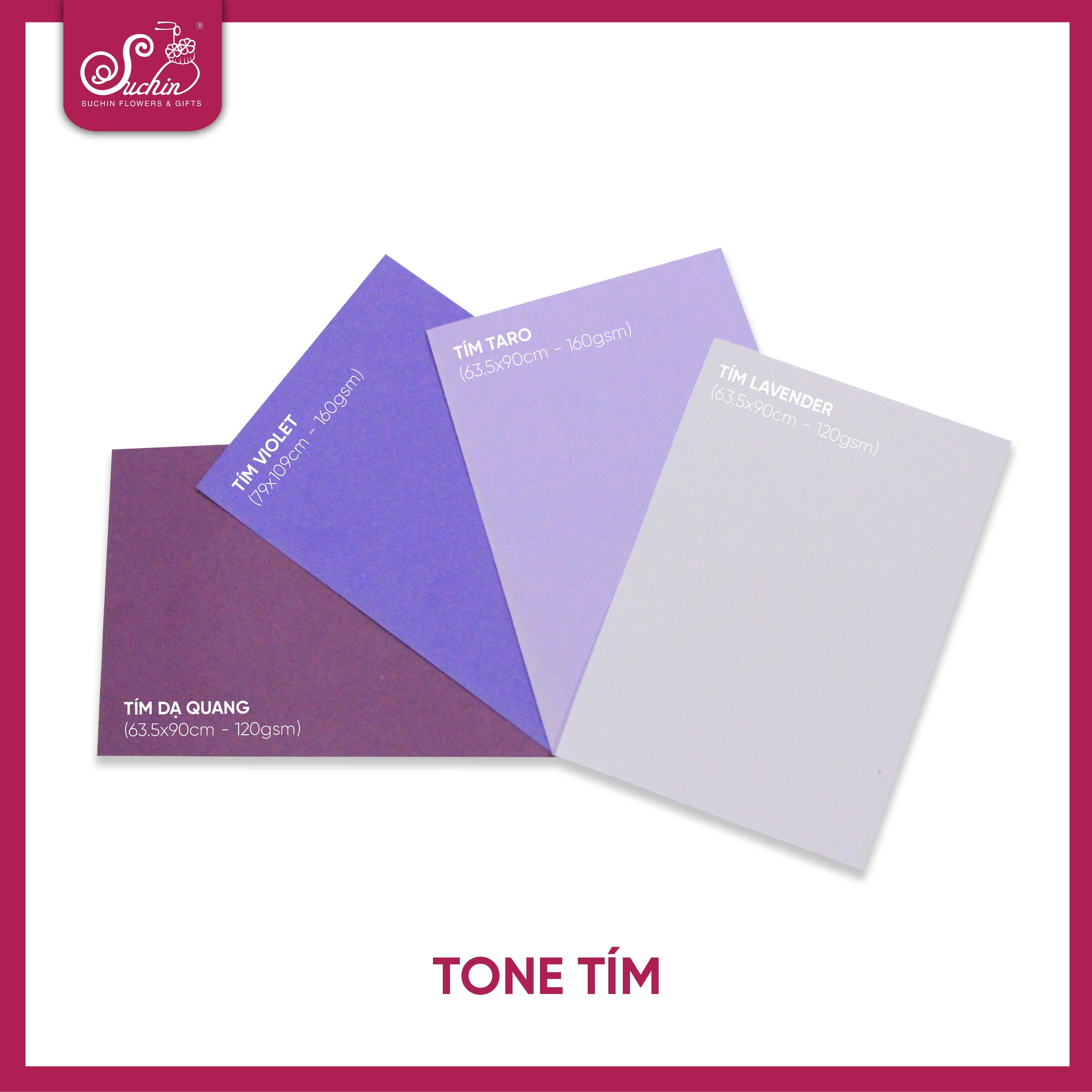 Giấy mỹ thuật tone tím xinh