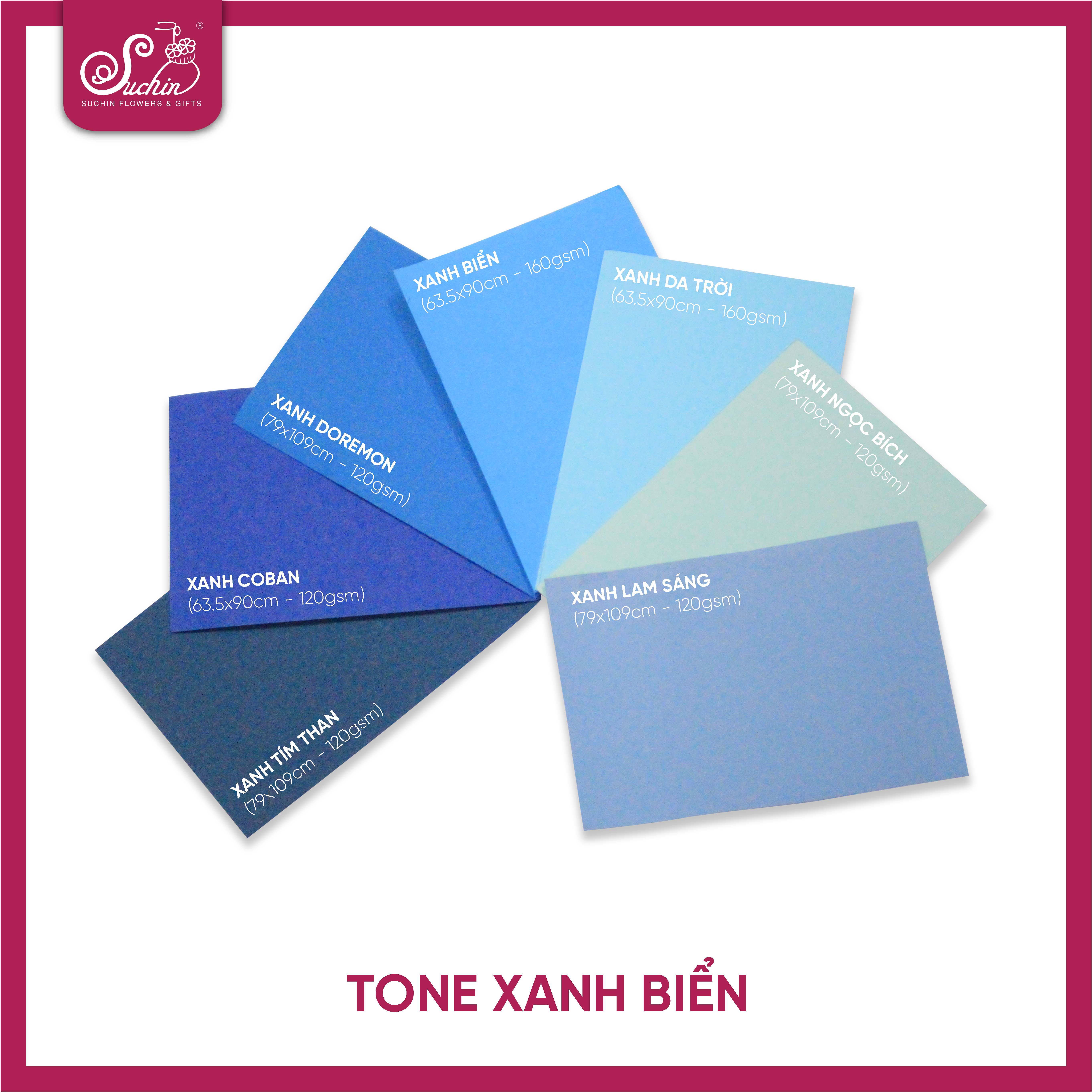 Giấy mỹ thuật tone xanh biển