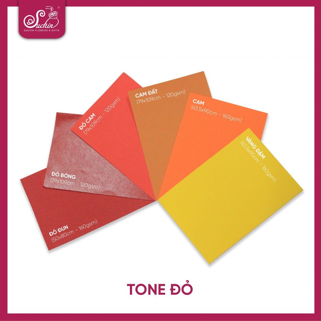 Giấy mỹ thuật tone đỏ
