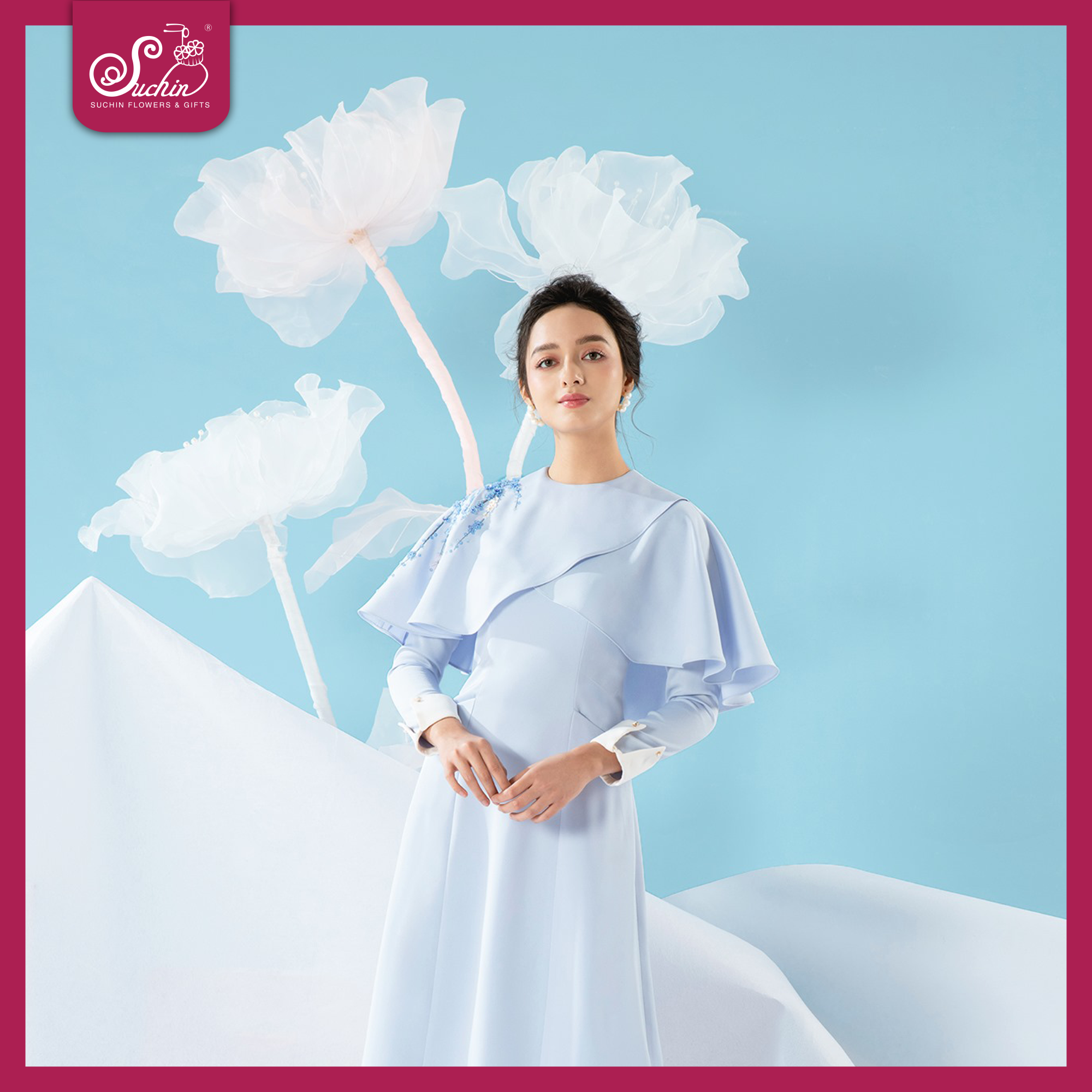 Hoa giấy khổng lồ trang trí sự kiện, view chụp ảnh cho studio