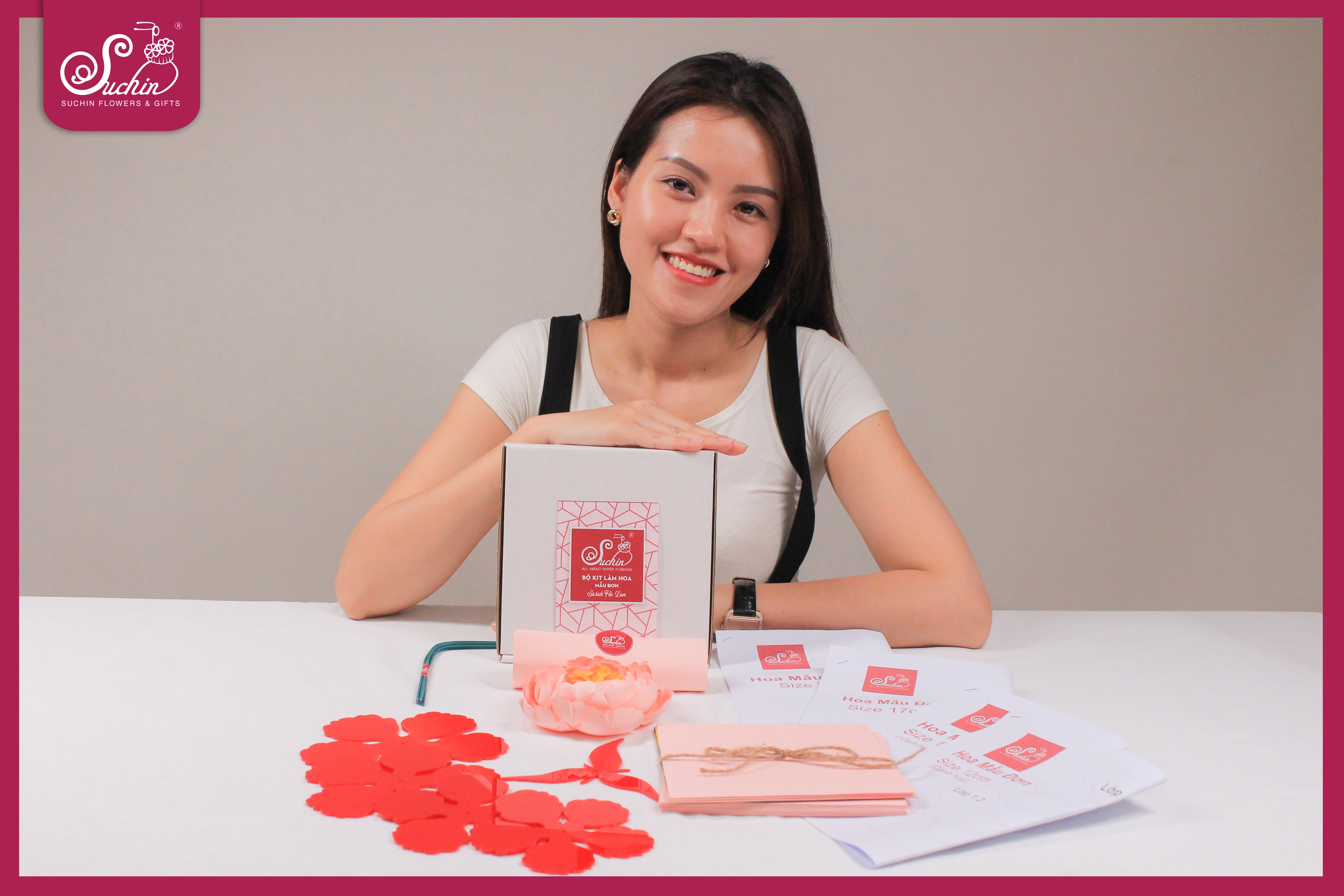 KHÔNG CẦN KHÉO TAY VẪN CÓ NGAY HOA ĐẸP TRANG TRÍ| BỘ KIT HOA MẪU ĐƠN SARAH