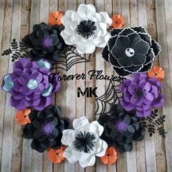 Hoa giấy trang trí Halloween