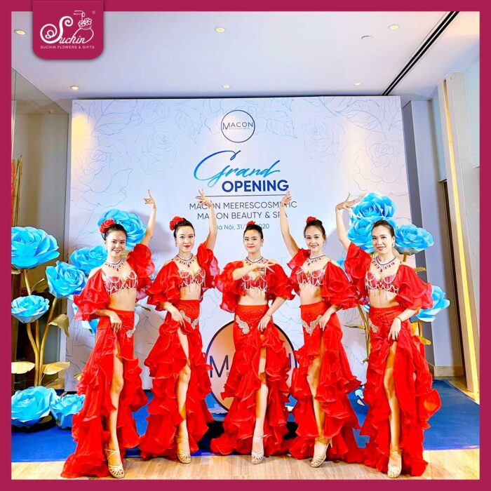 HOA GIẤY SUCHIN x MACON BEAUTY & SPA - TRANG TRÍ SÂN KHẤU SỰ KIỆN MỪNG KHAI TRƯƠNG