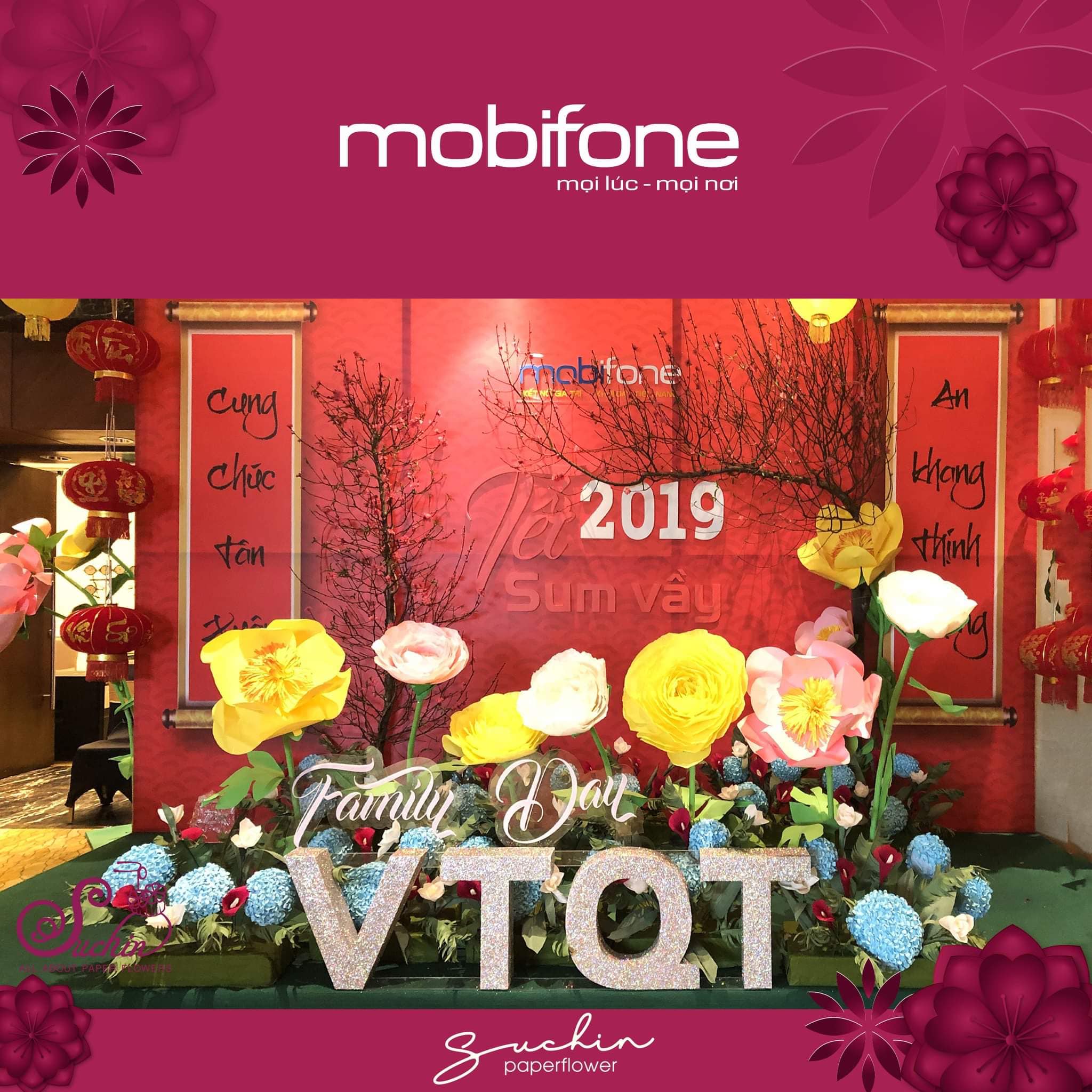 Backdrop trang trí Tết 2021