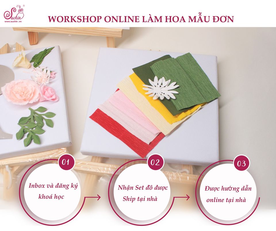 Khoá học làm hoa mẫu đơn handmade tại nhà cho những tín đồ yêu hoa