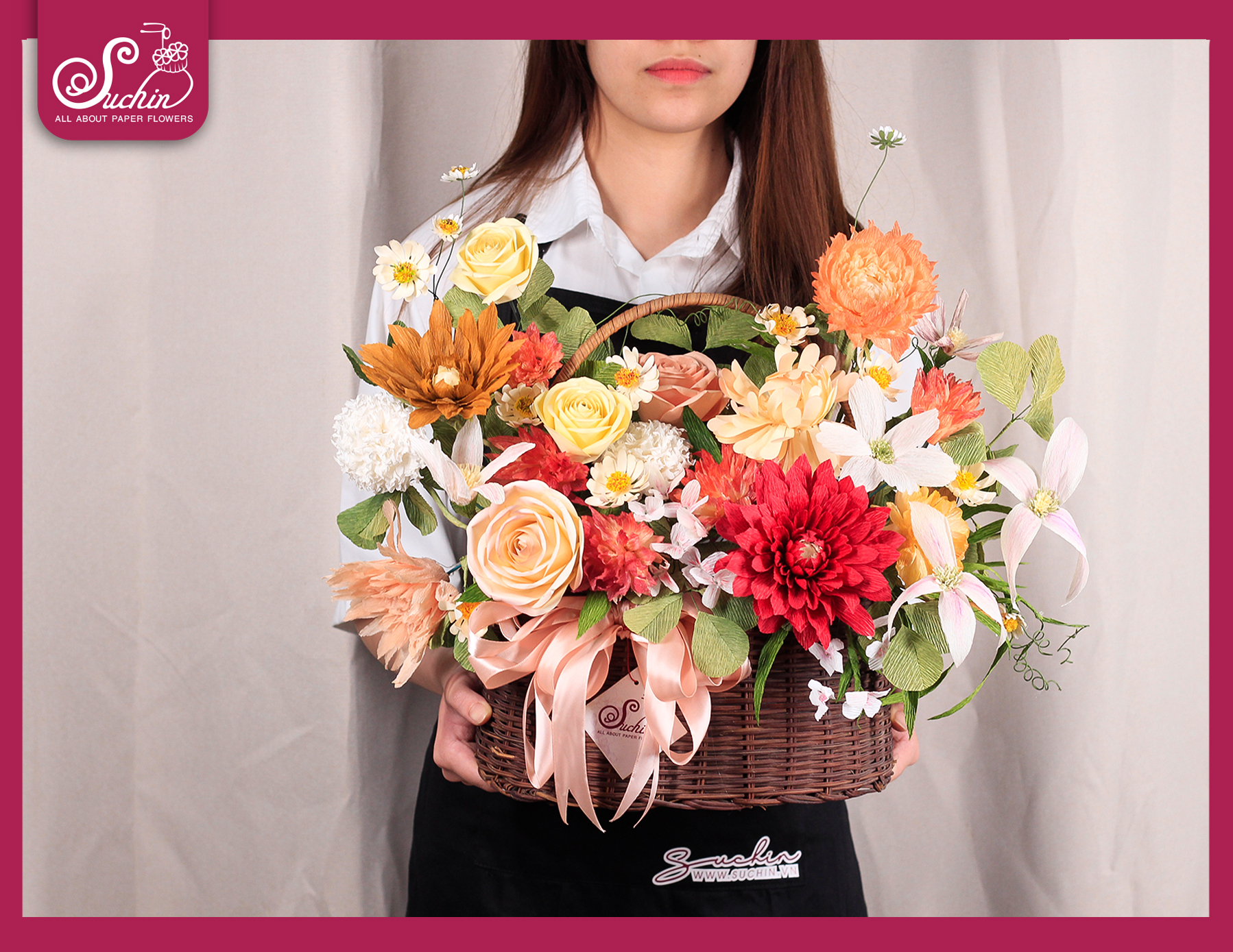 GIỎ HOA ĐA SẮC