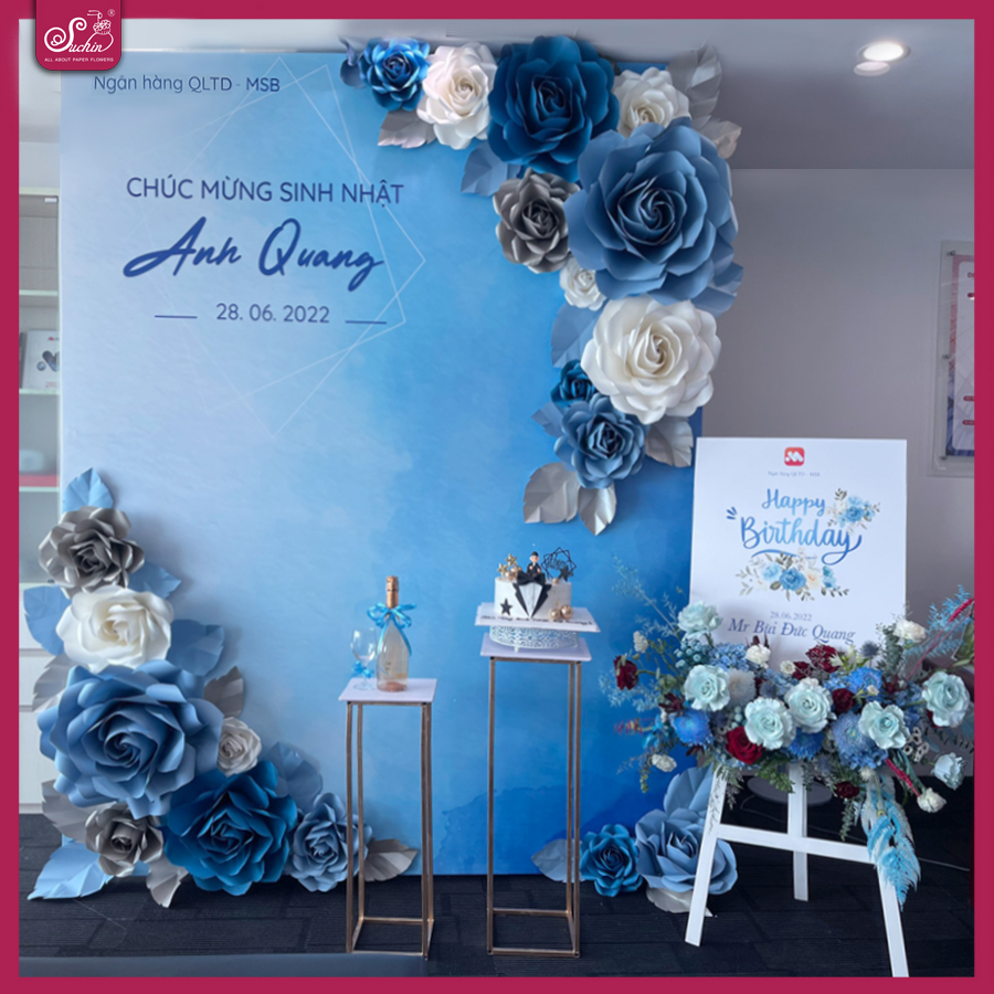 10 ý tưởng decor sinh nhật đẹp, độc và ý nghĩa nhất cùng hoa giấy