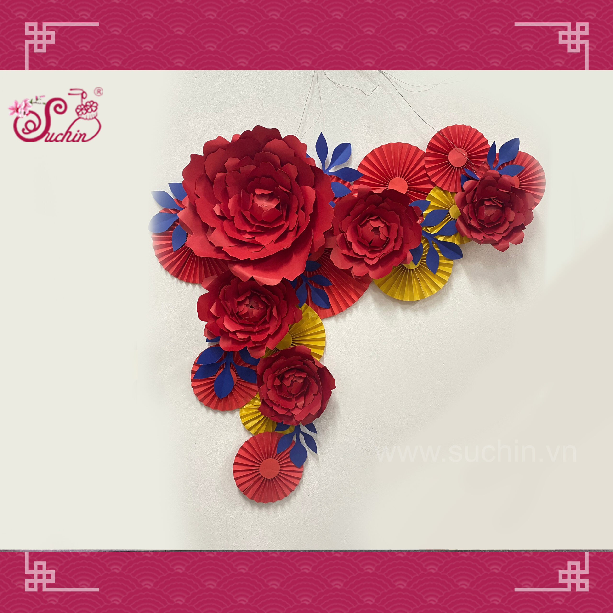 Tổng hợp 20+ mẫu cụm hoa giấy trang trí Tết đẹp cho năm 2023