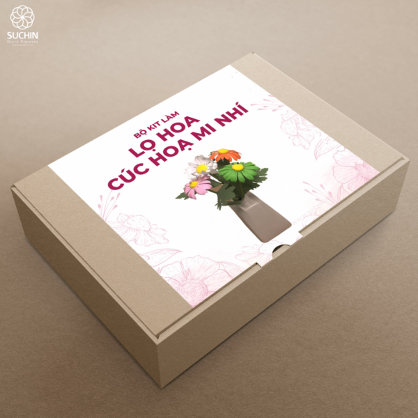 bộ kit làm lọ hoa cúc họa mi