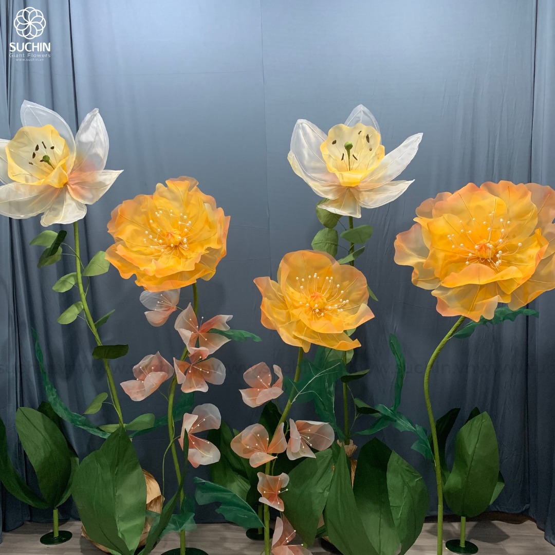 Khám phá 15+ mẫu hoa khổng lồ trang trí của Hoa giấy Suchin
