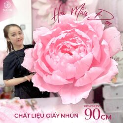 Hoa mẫu đơn giấy nhún