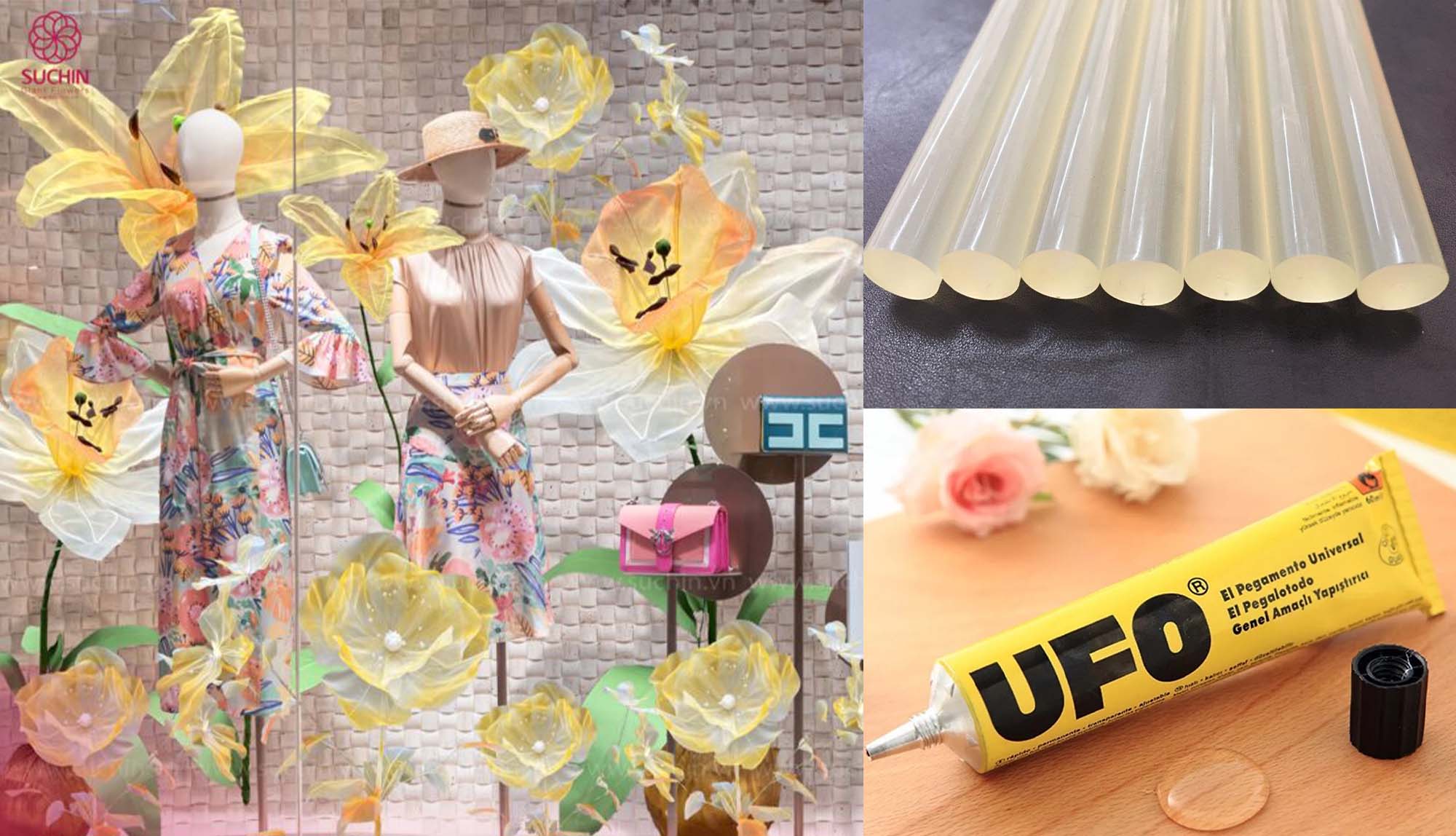 Giới thiệu các loại keo dán hoa voan khổng lồ thường được sử dụng