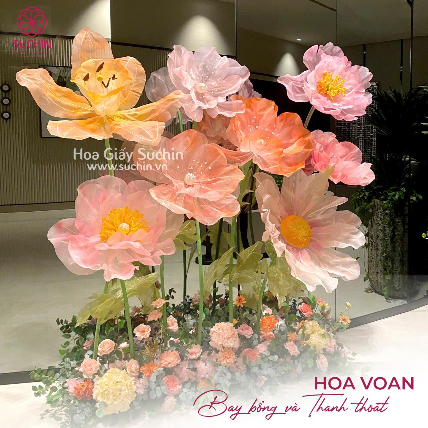 vải voan trang trí