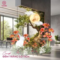concept trang trí trung thu