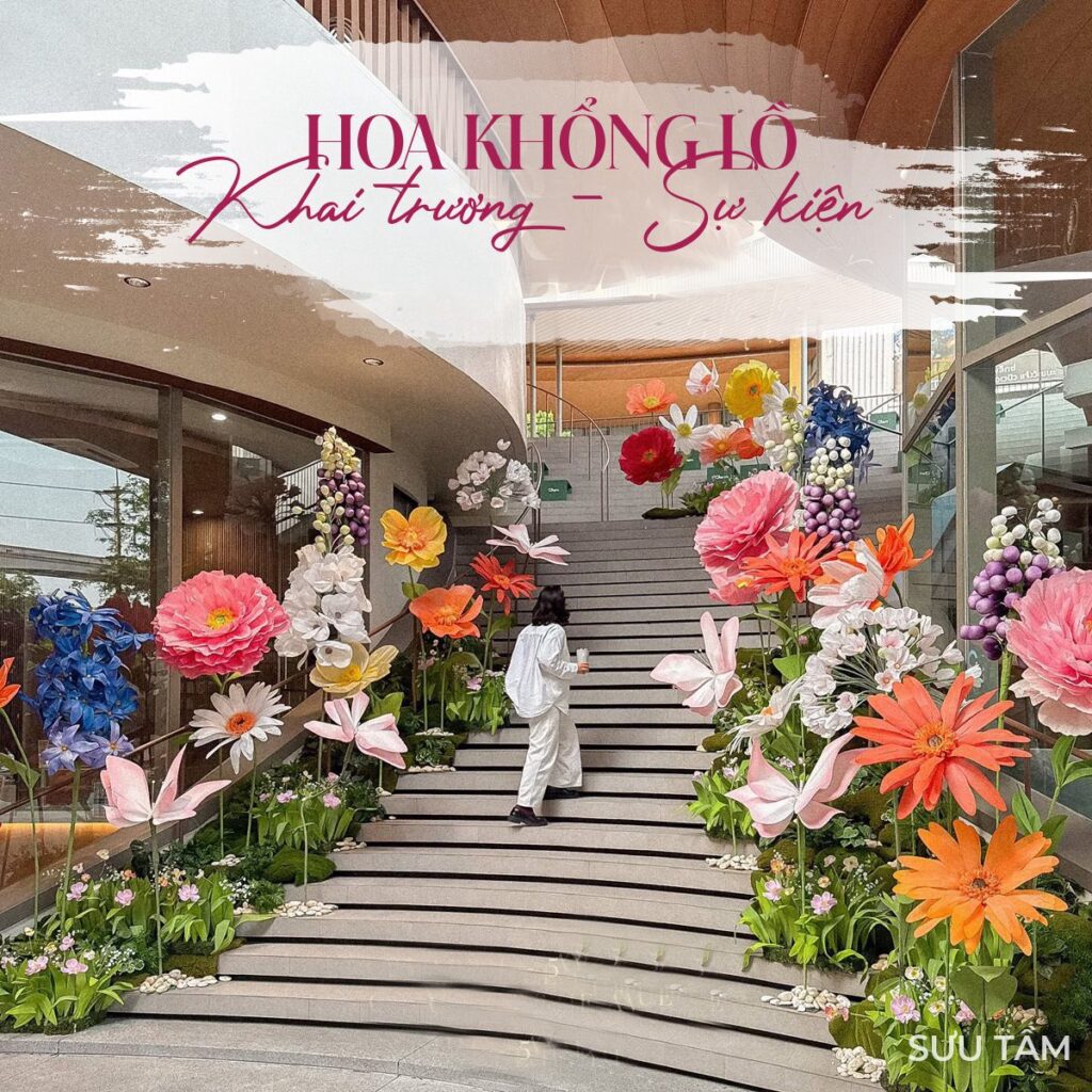 hoa khổng lồ khai trương