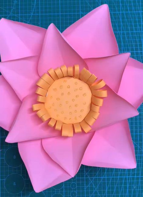 Mẫu Cánh Hoa Sen – Giấy Mỹ Thuật