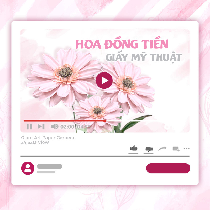 KHÓA HỌC LÀM HOA ĐỒNG TIỀN KHỔNG LỒ – GIẤY MỸ THUẬT