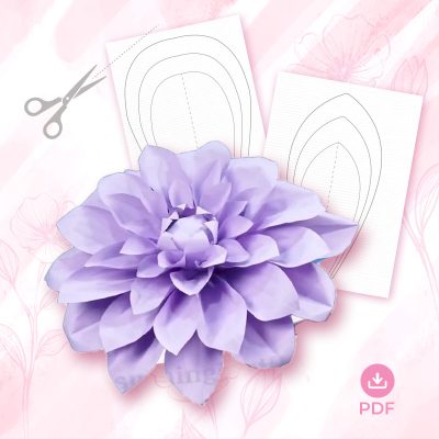 MẪU HOA THƯỢC DƯỢC – GIẤY MỸ THUẬT