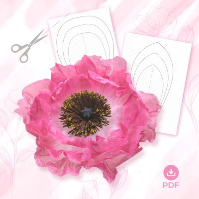 MẪU HOA POPPY NHĂN – VOAN
