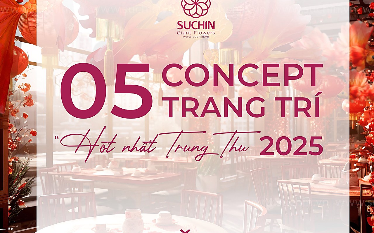 Trang trí Lễ hội theo mùa bằng hoa khổng lồ Suchin